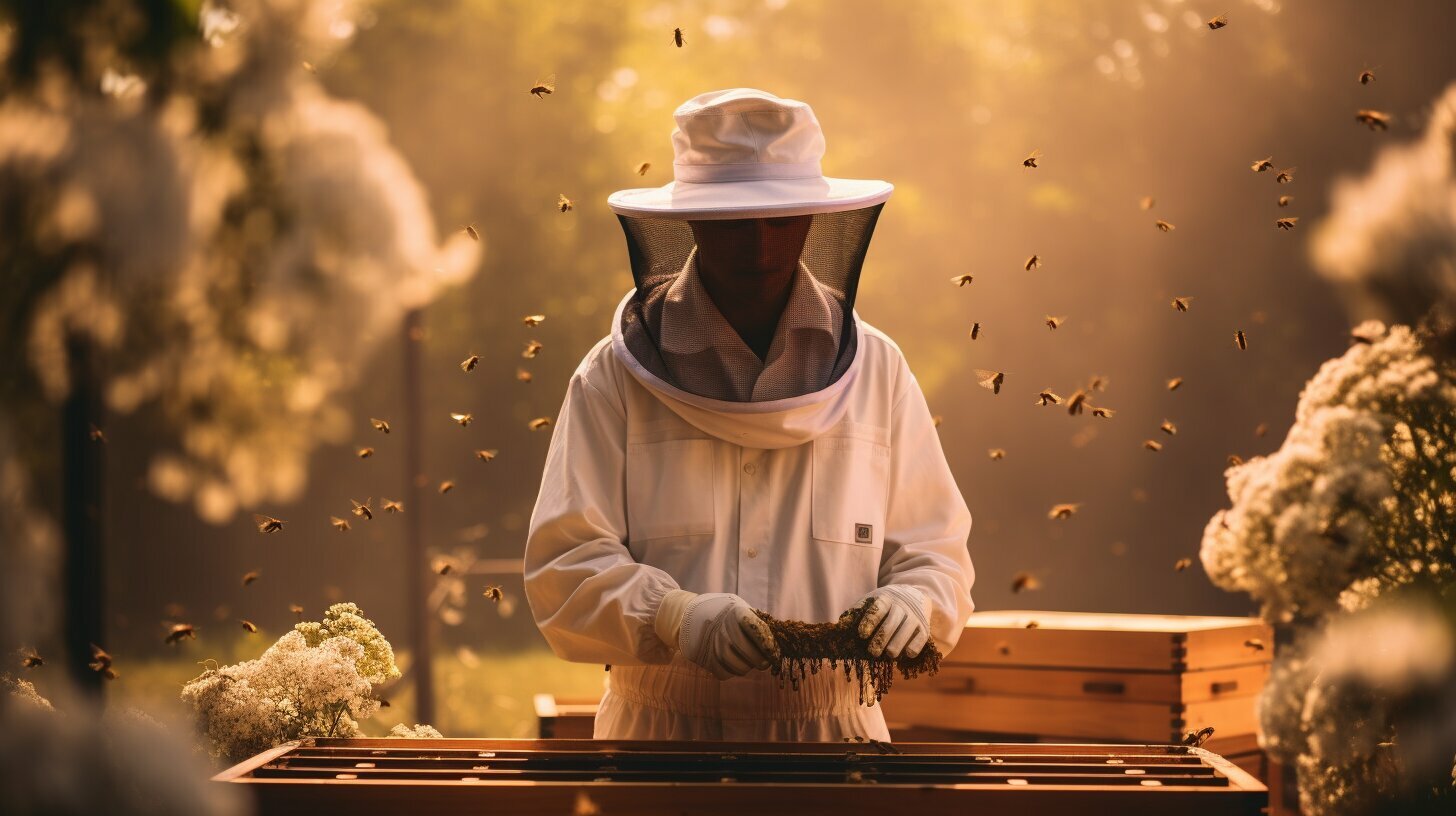 why do beekeepers wear white