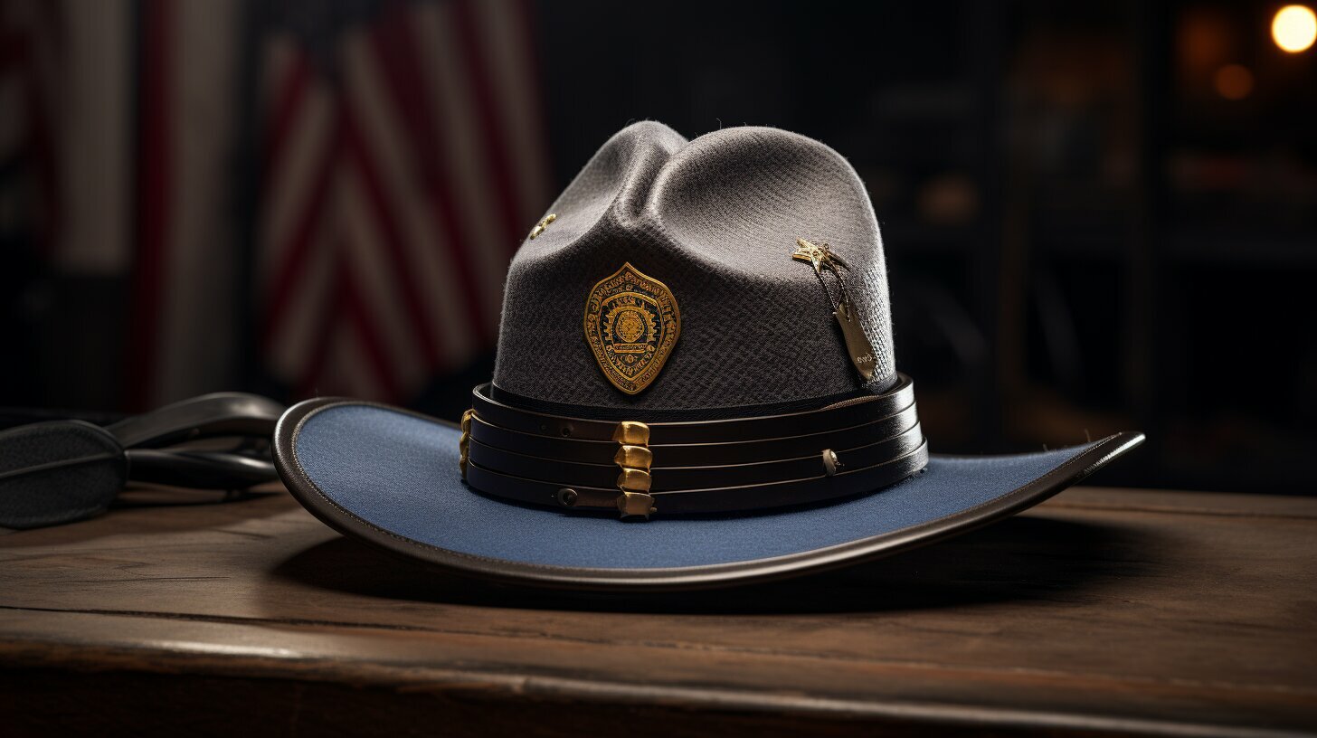 why do state troopers wear hats